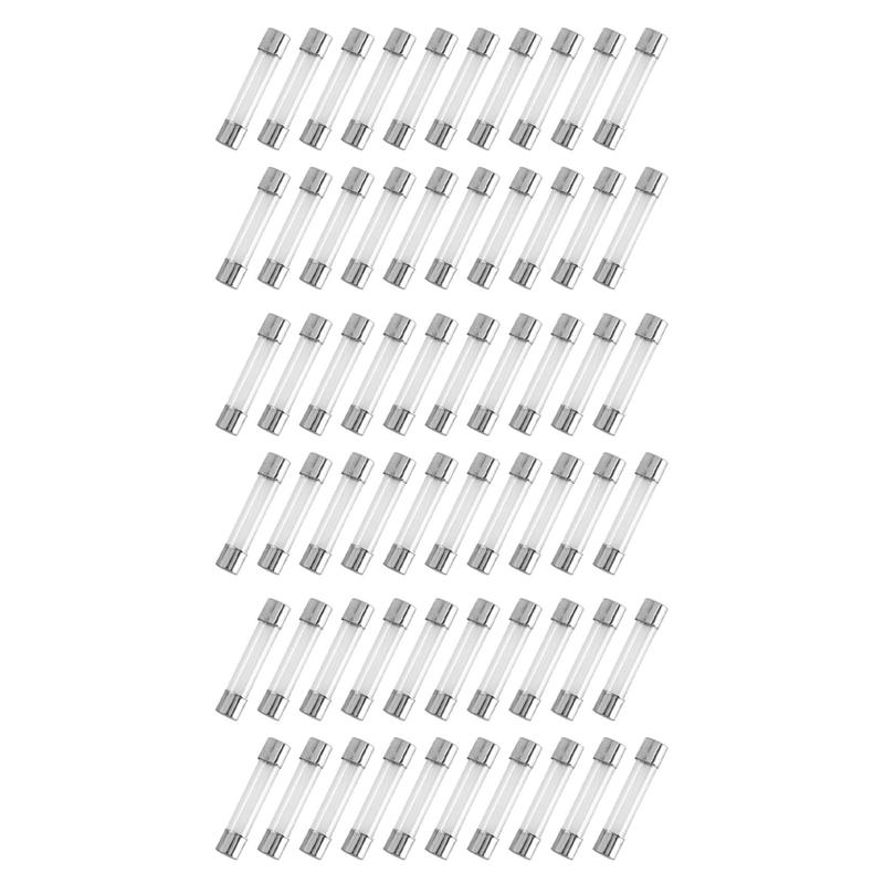 B97A-60Pcs Fast Blow Glass Tube Fuse 8A 8 Amps 250V 6Mm X 30Mm