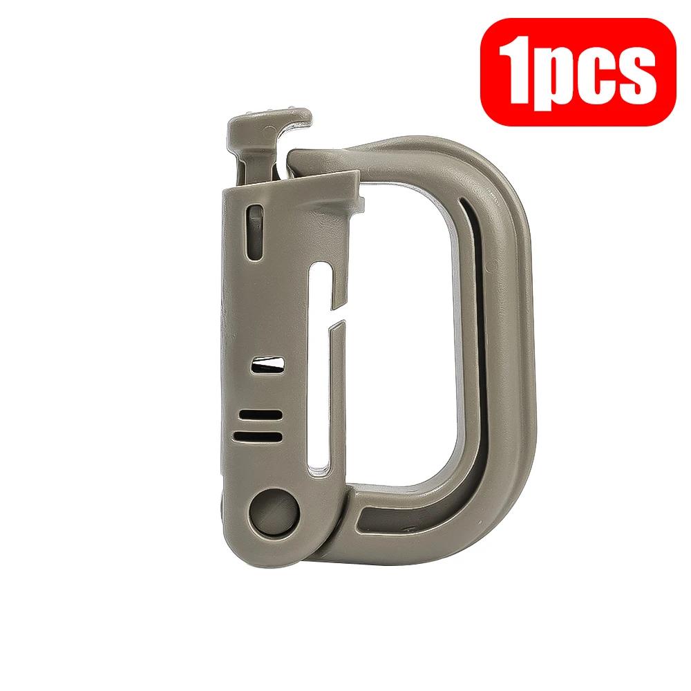 1/3PCS Grimloc Molle Carabiner D Locking Ring Plastic Clip Snap Type Buckle Keychain ITW Fastener Bag Clip
