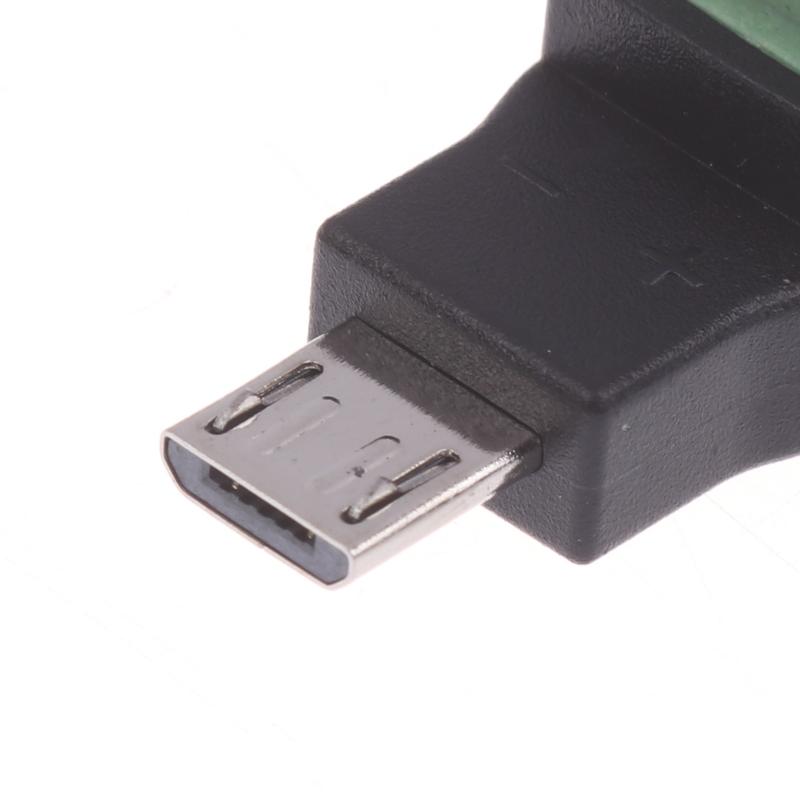 1/3Pcs 5V Solderless Green Charging Adapter Type C/Micro Male To 2 Pin For Toy Intelligent Devices Phone And Computer