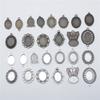 10 Stück Passend für 13x18mm Ovaler Glas-Cabochon DIY Ovales Cameo-Cabochon Anhänger-Basisfassung Für DIY Schmuckherstellung