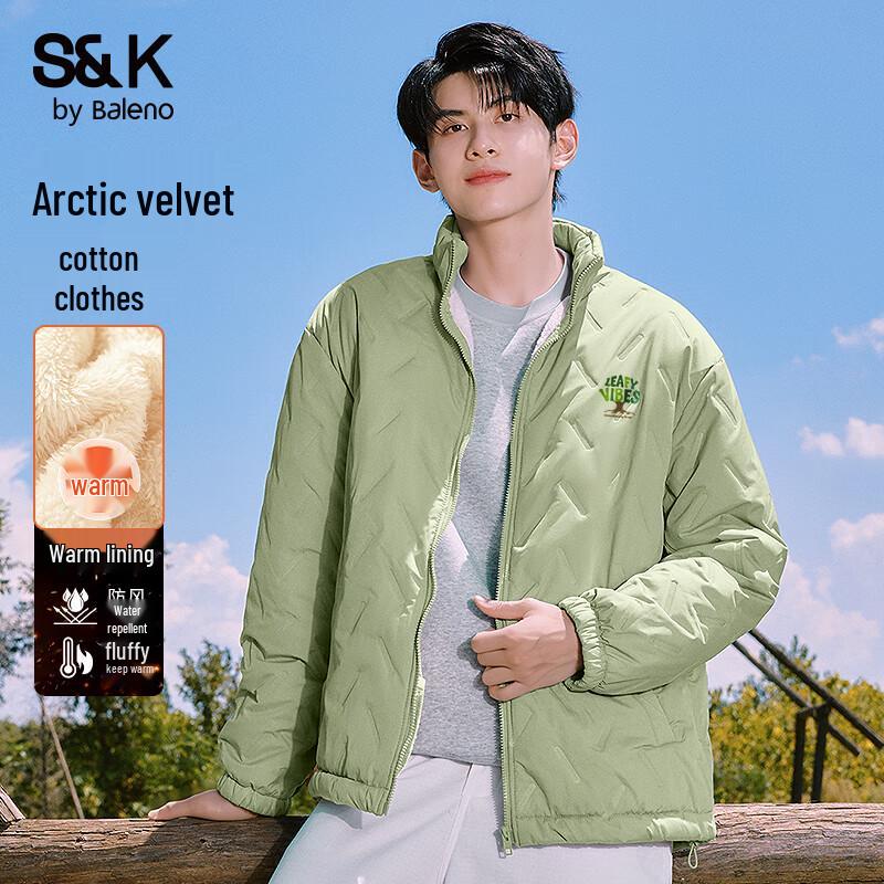 

Baleno S&K Series Men s Thickened Fleece Lined Stand Collar Jacket 2XL