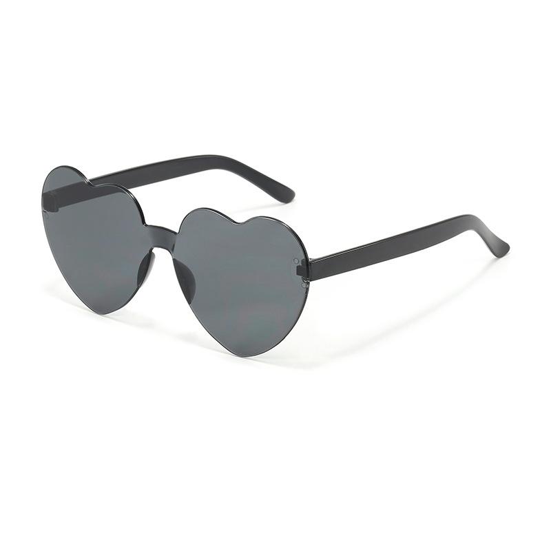 5pcs Jelly Peach Heart Sunglasses Female Street Photo Trendsetter Love Glasses Photo Cute Funny Sunglasses