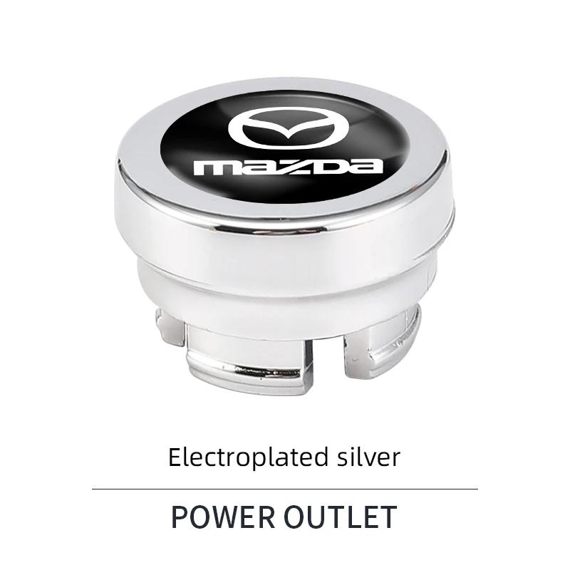2025 Hot Car Cigarette Lighter Cover Dust Proof Cap Ornament For Mazda CX5 CX3 CX9 MX5 RX8 Axela Demio Atenza MS GJI Auto lgniti