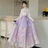 New Chinese-style red woven gold makeup horse dress, Guofeng Ming-made Hanfu women's heavy industry skirt, daily commute