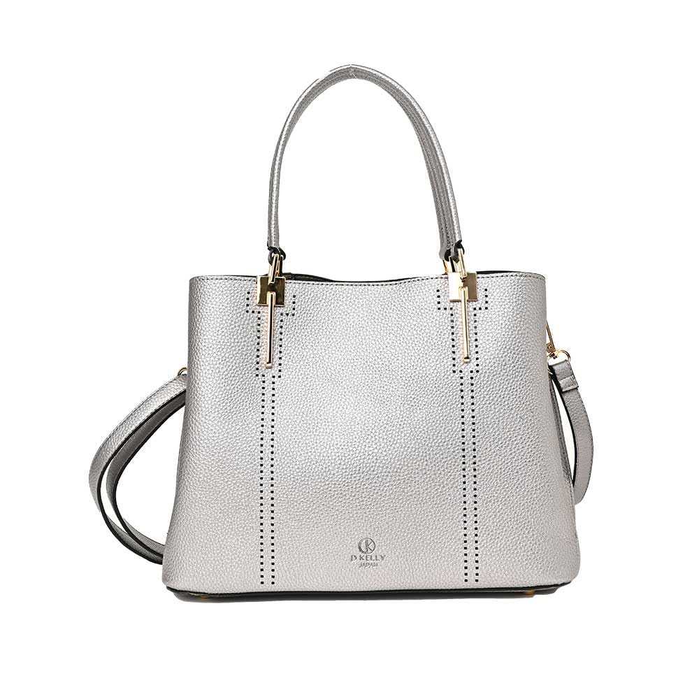 

Tote Bag Punching Design Tote Bag Ladies Large Capacity Town Use Daily Casual Cute Stylish [MORE AUNI] D.KELLY BL-79 (GM)