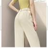 Spring Autumn Fashion Elegant Slim Fit High Waist Straight Trousers Femal Business Pencil Pants Fashion Solid Pant Women Classic