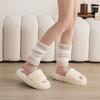 Stripe Short Tube Sock Cover Simple Winter Foot warmer Kawaii Coral Fleece Stockings  Autumn