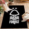 Red Tree Forest Logo Themed Anti-Slip Rugs - Polyester Home Decor, Suitable for Bedrooms, Living Rooms, Doorways, Studios, and Decorations