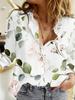 1116 Neues Damen Langarmshirt Sommer Europäischer und Amerikanischer Trend 1D Bedrucktes Hemd