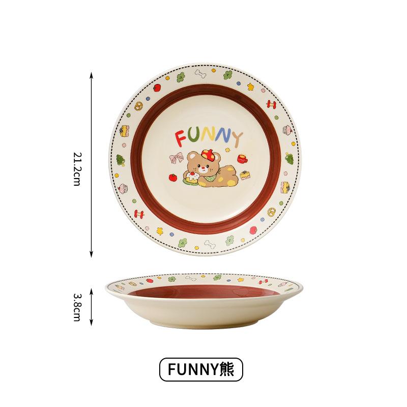 Cute Rice Bowl 2025 Tableware Household Bowl Gift Box Set Cartoon Dessert Bowl Souvenir Ceramic Rice Bowl