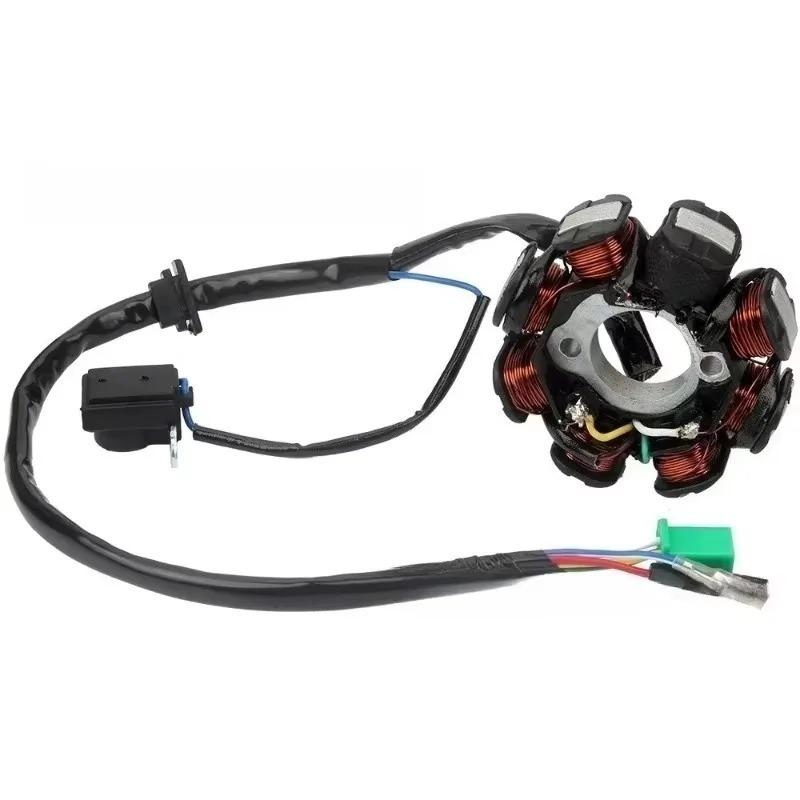 1pc 8 Coil Stator DC Magneto Alternator Stator Remplacement for 4-stroke Scooter and Moped GY6 50cc-150cc