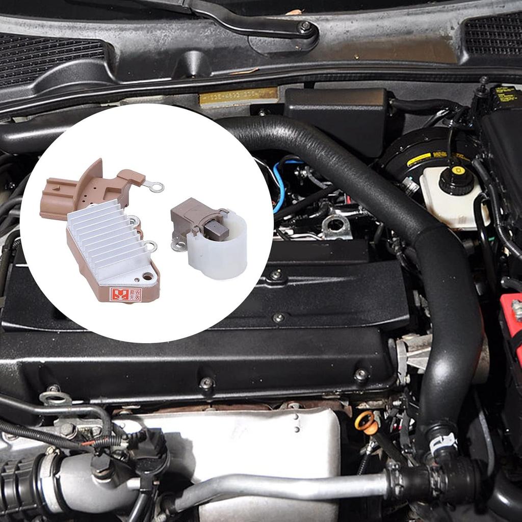 Acouto Alternator Voltage Regulator with Brush Holder 1260001810 1260001850 2770064130 Replacement for ES300 3.0L 2002-2003 for 3.3L 2004 for 1.8L