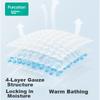 PurCotton Gauze Bath Towel, Household Absorbent Quick-Drying Shower Cloth, Skin-Friendly Soft Towel, 90*160cm [No Additives], Cotton Yellow