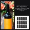 50 Pcs Red Bottle Shrink Film Bottles Caps Heat Capsules for Plastic Wraps