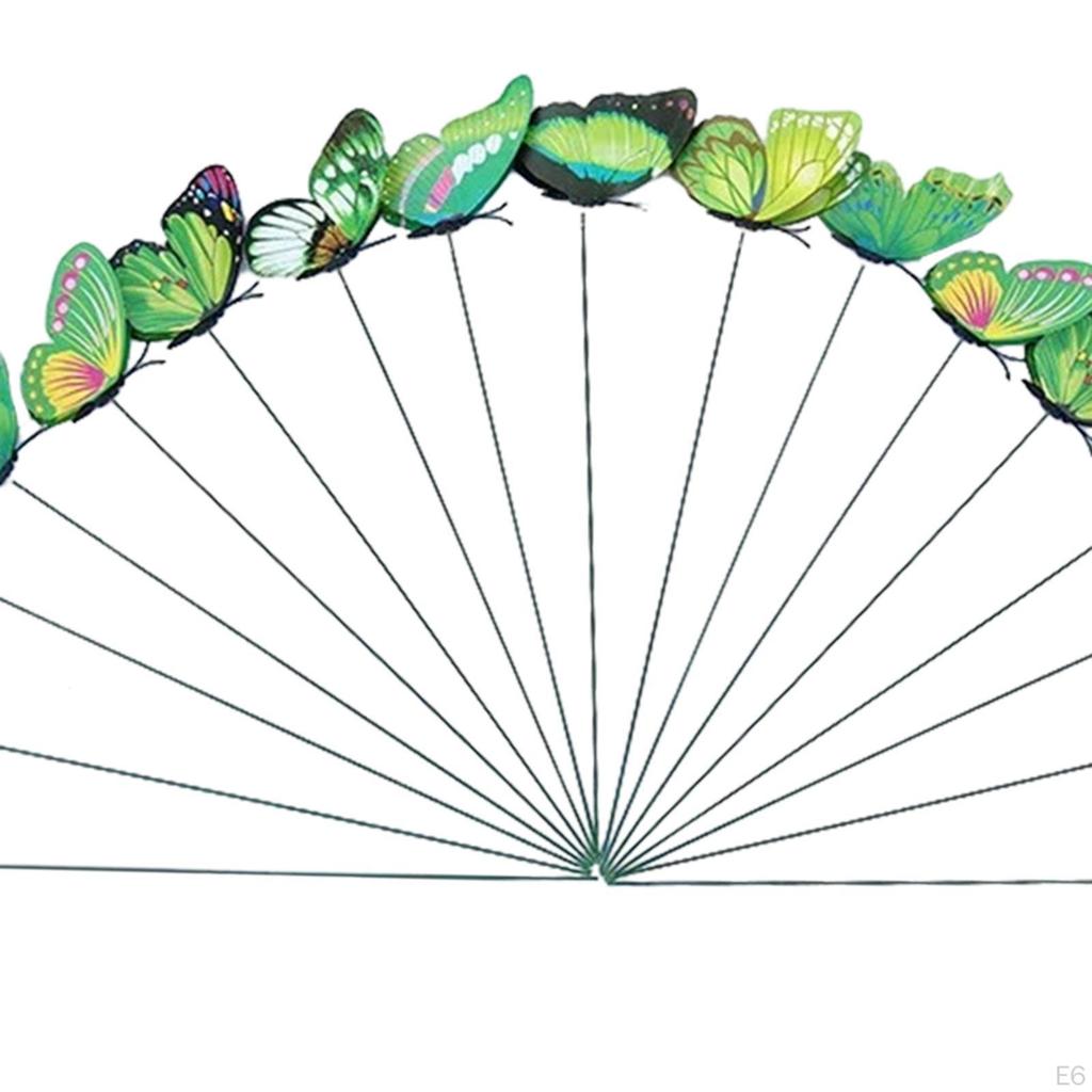 24 -fold Stakes Lawn Decorations Butterfly Outdoor for Party