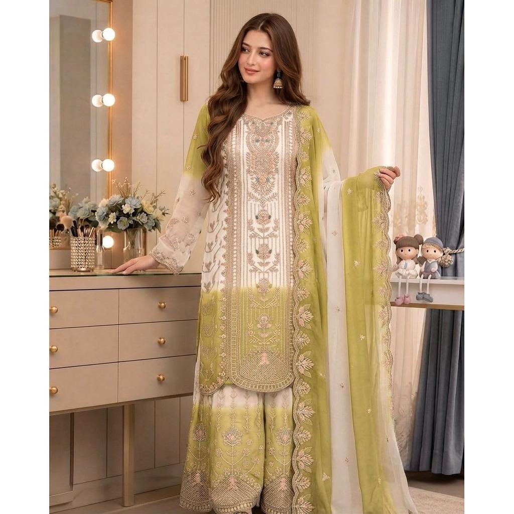 Palazzo Suit Designer Pakistani Dress Indian Bollywood Party Wear Salwar Kameez