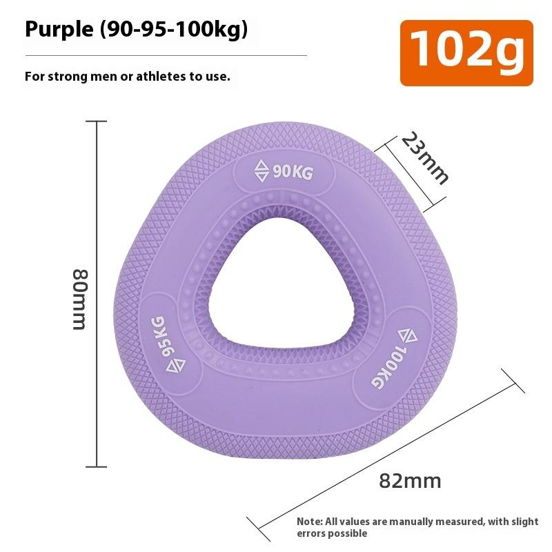 1Pc Silicone Hand Strengthener Ring 220Lbs Carpal Exerciser Finger Wrist Expander Grip Strength Workout Gripper For Hands