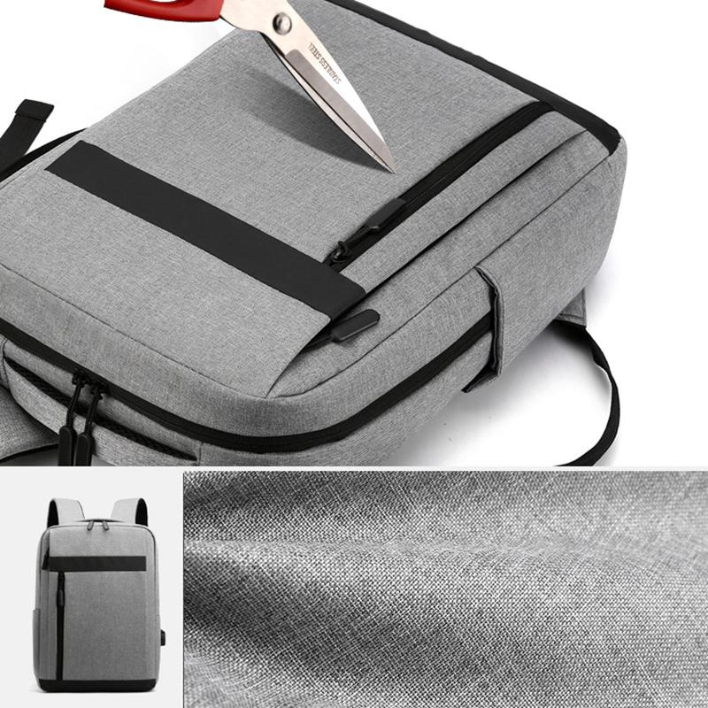 Business Laptop Backpack Large Capacity Usb Waterproof Film Backbag Casual Bag Men