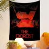 The Exorcist Tapestry Wall Hanging, Classic Horror Poster, Wall Decor for Bedroom Living Room Dorm