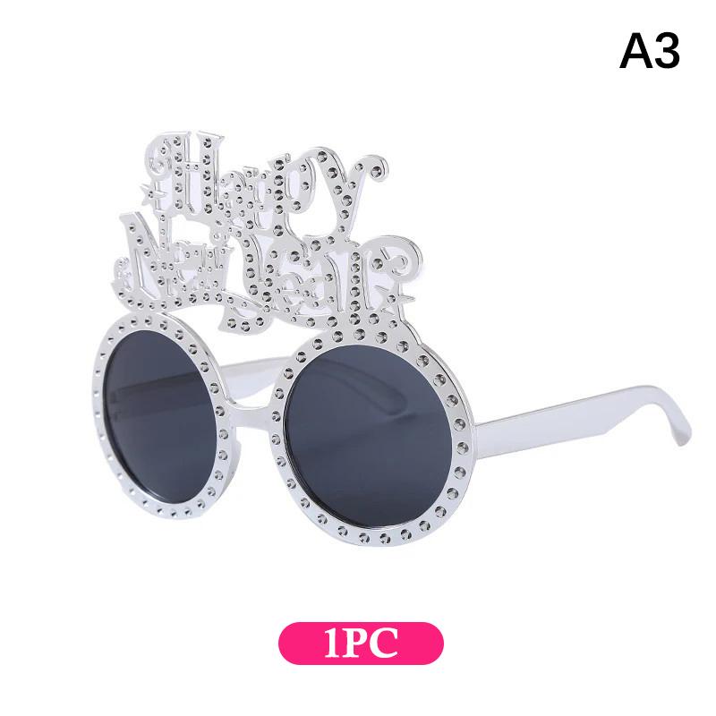 2026 Happy Year Glasses Funny Eyeglasses Photo Props Decoration Party Supplies Year Atmosphere Decoration Glasses