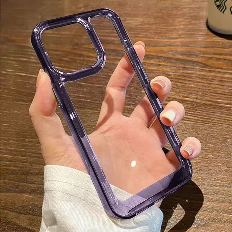 Silicone Transparent Shockproof Phone Case for IPhone 17 Pro Air 16 15 14 13 12 11 Pro Max XS XR 7 8 Plus Clear Protection Cover