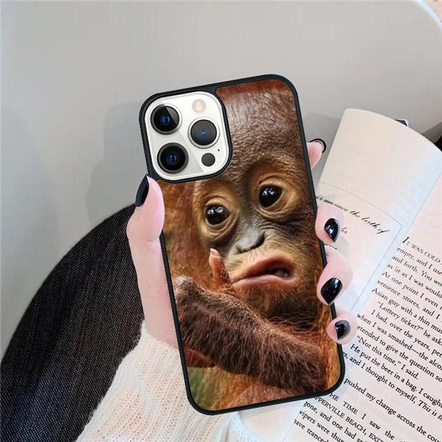 NEW ORANGUTAN monkey BABY Phone Case Cover For iPhone 17 Air 15 16 14 13 12 Pro Max 11 Pro Max Plus Coque Shell