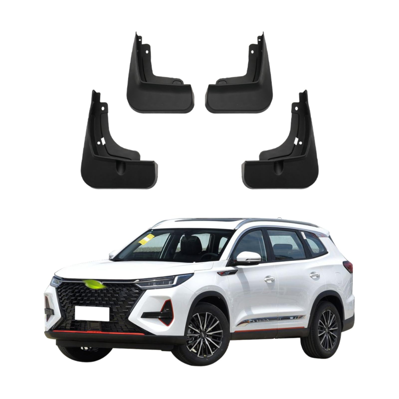 

4PCS Car Mud flaps Splash Guards Mudguards Car Mud Flaps Compatible with Chery tiggo 8 PRO 2020 2021 2022 2023 2024 QR-06 чёрный