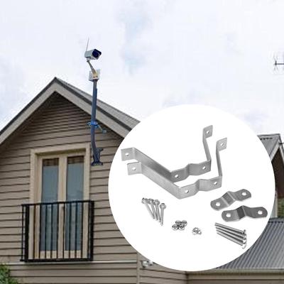 2x 4" Antennen-Wandhalterung V-Backen-Halterung Zubehör-Set Mehrzweck Einstellbarer Bereich Einfach