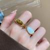 Golden Wheat Tiger Eye Ring: Women's Retro Adjustable Fashion Statement Ring