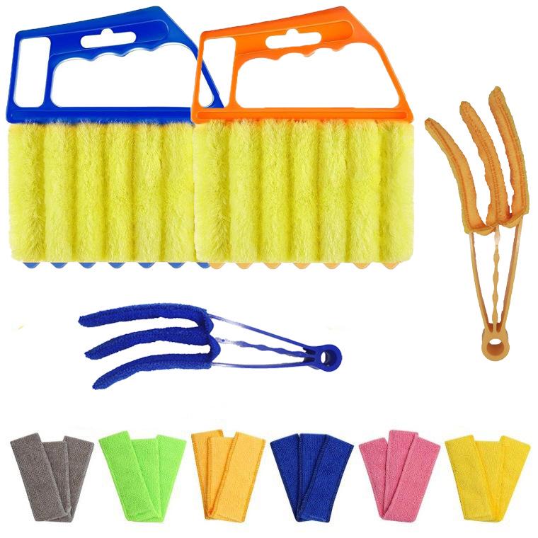 Washable Air Conditioner Vent & Blind Cleaning Brush with Removable, Fluffy Seven-Tooth Design