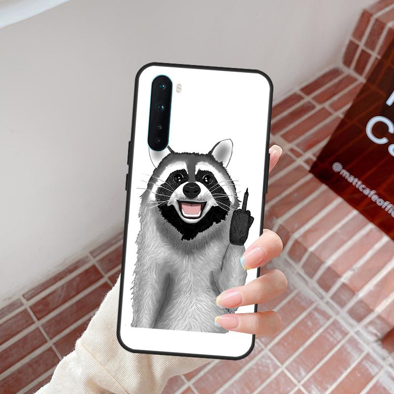 Cartoon Raccoon Kawaii Case For OnePlus 15 13 12 11 13T 13R 12R 10R 10T 8T OnePlus Nord 5 CE 3 4 Lite N20 N30 Cover