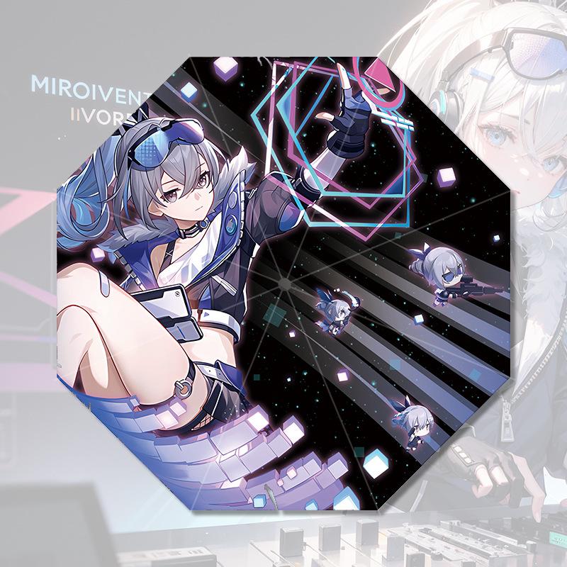 

Аниме-зонт Honkai Starrail Ткань из полиэфирного волокна и клей с черным покрытием Style H