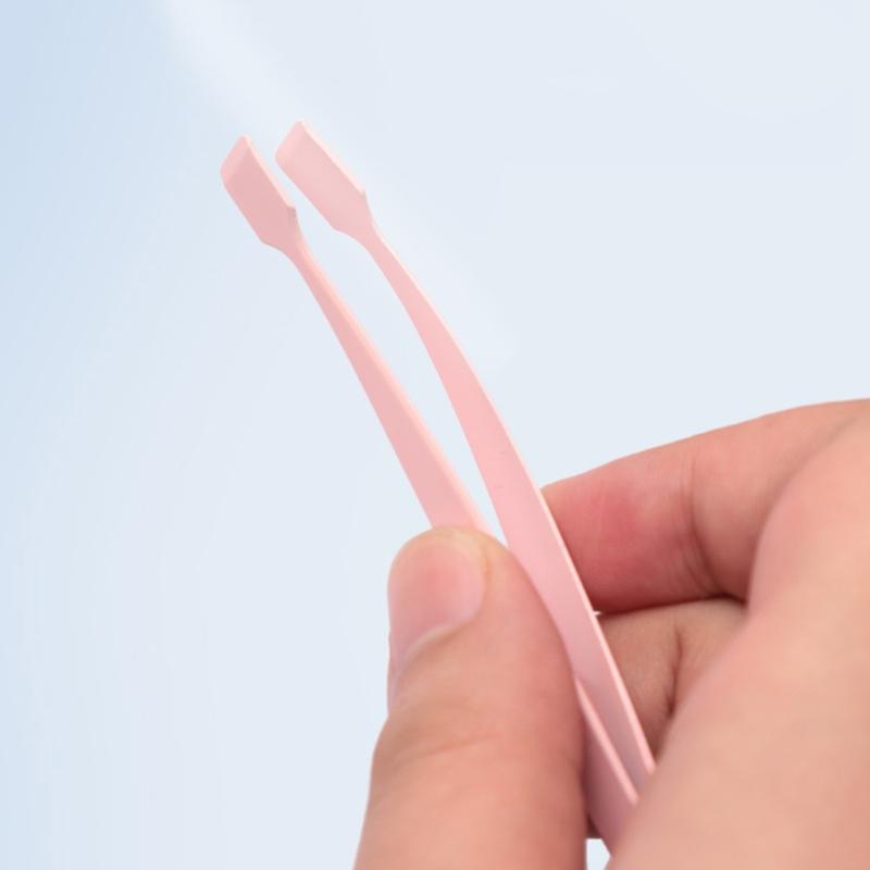 Premium Stainless Steel Eyelash Tweezers Comfort Grip Ergonomic Design For Beginners And Experts In Lash Application