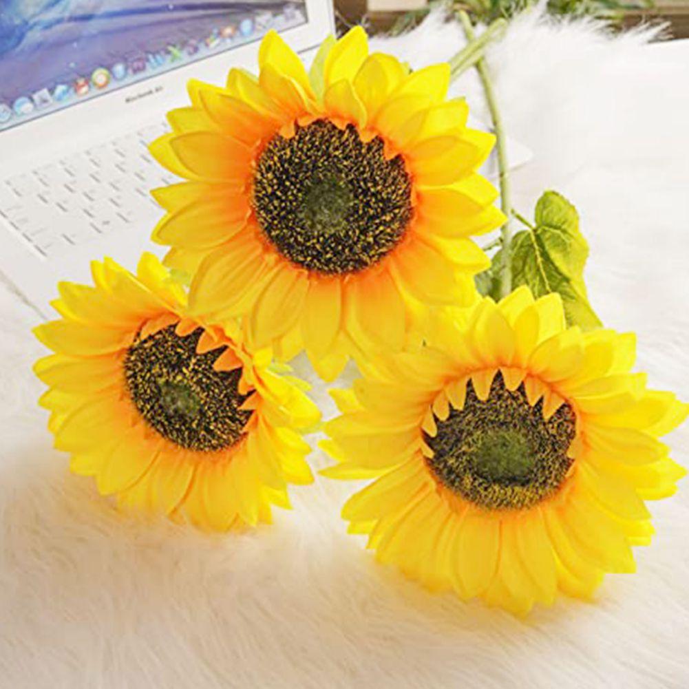 Artificial Sunflower Long Stem Realistic Lifelike for Living Room