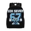 67 Six Seven 6-7 Funny Italian Brainrot Little Kids Backpack for Girls Boys Toddler Lovely Preschool Backpacks School Bag