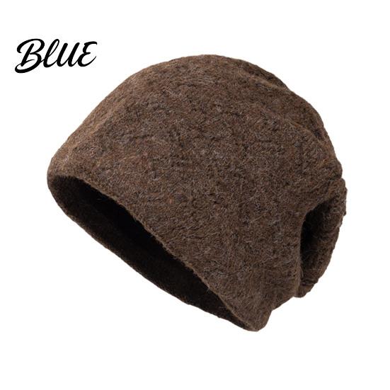 Polyester Knit Beanies for Women Winter Women Thick Slouchy Skull Cap with Diamond Thickened Knitted Texture Soft Warm Cozy Casual Hat Outdoor