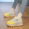CRLAYDK Womens Chunky Sneakers Mesh Lace Up Trendy Shoes Platform Fashion Summer Casual Height Increase Ladies Walking Tennis