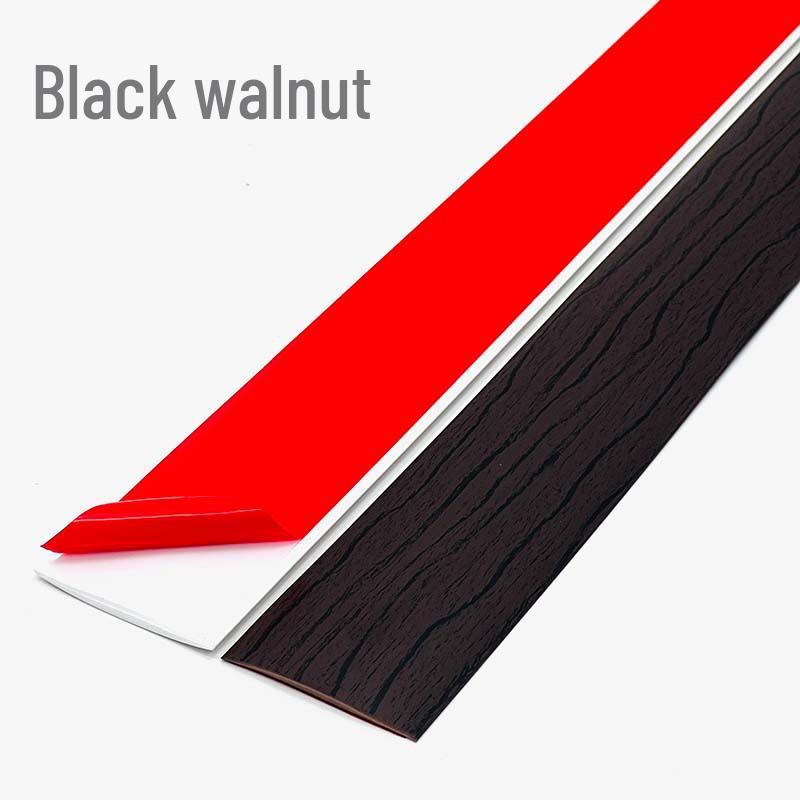 Self-Adhesive Wood Floor Trim Strip - Glue-Free Edge Divider for Doorway and Threshold Decoration
