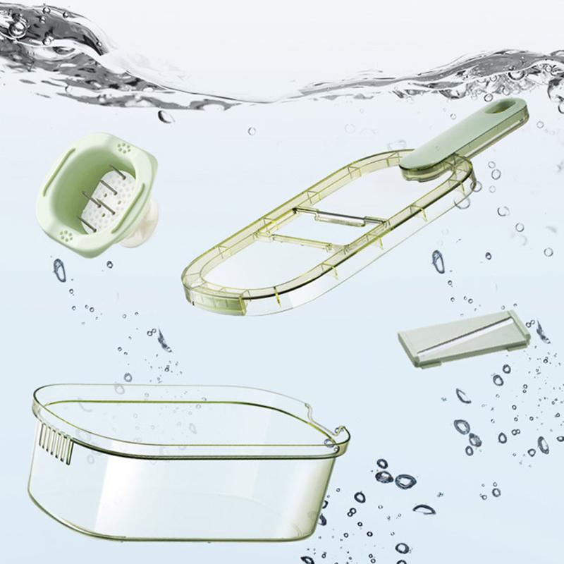 1.5L Shredder, Potato Shreds, Vegetables, Household Kitchen Multifunctional Slicing, Wiping, Filtering Water Function