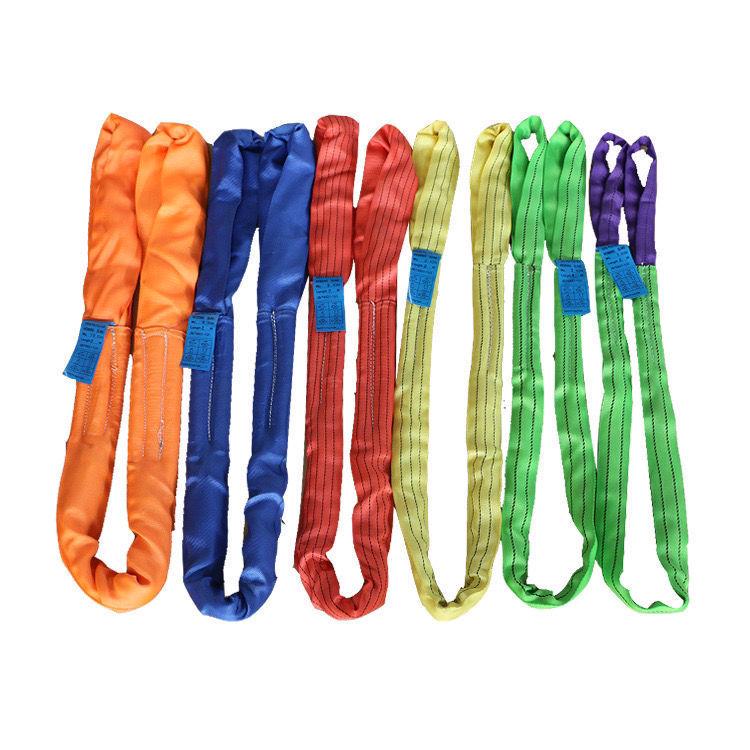 Heavy-Duty Double-End Loop Lifting Sling: Thickened Polyester for Overhead Cranes