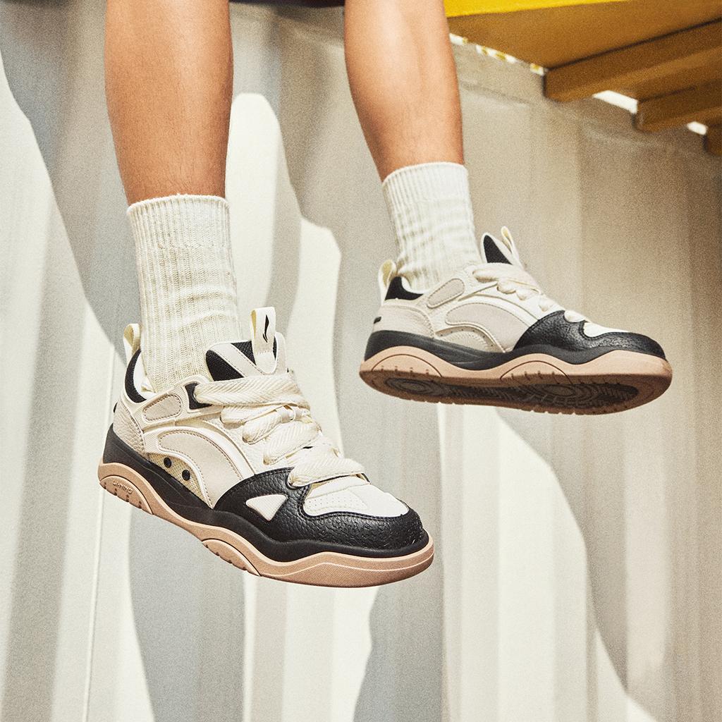 Li Ning Journey 2.0 V2 Casual Fashion Wszechstronne Gruba Podeszwa Wyszczuplające Buty Chlebak Zwiększające Wysokość Niskie Buty Skate Męskie Trampki AGCU361-3