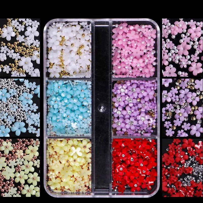 750 Stück Nagelkunst-Dekorationen, AB-Kristall-Nagel-Strasssteine in mehreren Größen, flache Unterseite, kristallklare Diamant-Edelsteine, DIY-Nägel, Glitzer