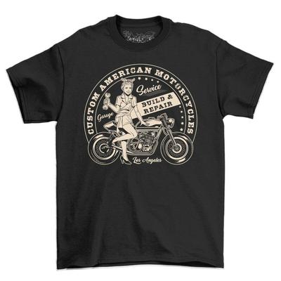 Custom American Motorcycles Service Girls Men's T-Shirt Unisex Short Sleeve Top