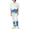 Louis Vuitton Landscape Short Sleeved Denim Shirt 1AA5C2