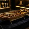 Wooden Ship Model Kit Cut Sailing DIY for Collectors, History Buffs, Home Display,