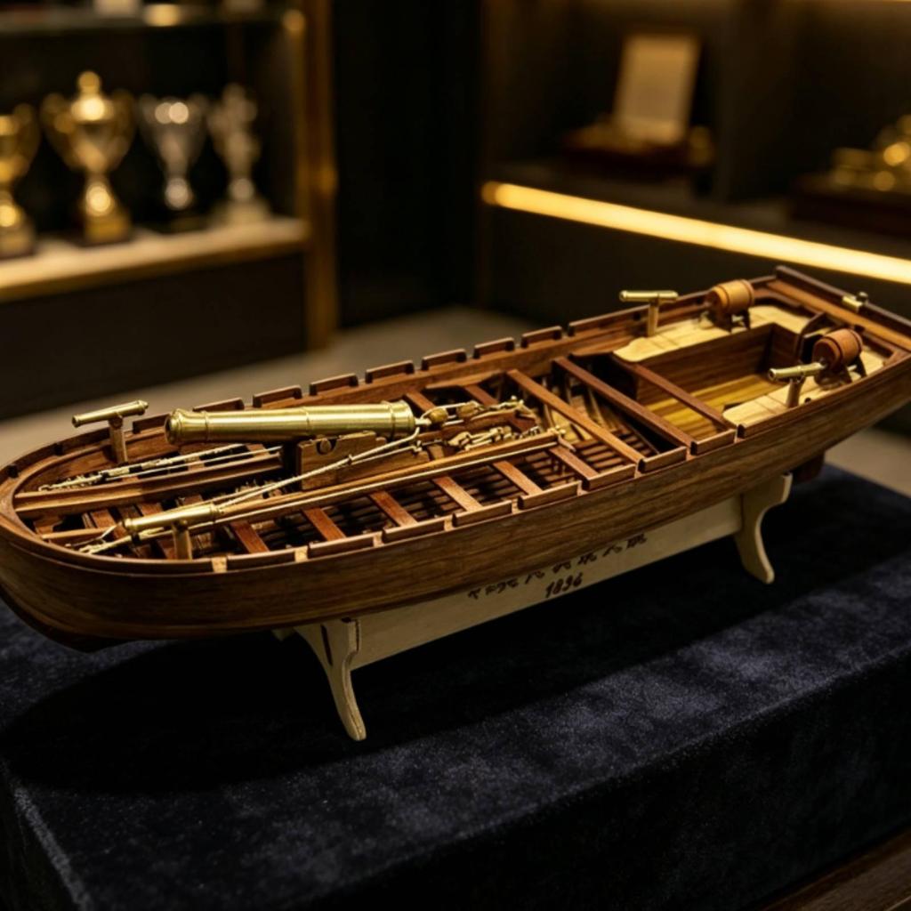 Wooden Ship Model Kit Cut Sailing DIY for Collectors, History Buffs, Home Display,