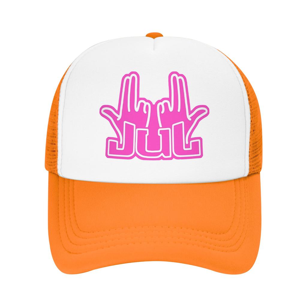 Rapper Singer Jul Sign Mesh Baseball Cap Adult Fashion Sun Hats Hat Breathable Summer Trucker Hats