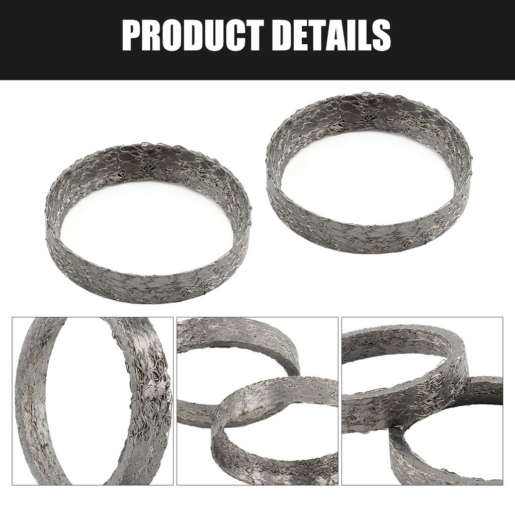 Replacement Crossover Exhaust Seal Gasket Easy To Use Strong Stainless Steel Exhaust Pipe Gasket Fit for Motorcycle