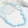 Naure Stone Turquoises  Beaded Choker Necklace For Women,  Irregular Bohemian Healing  Choker Jewelry