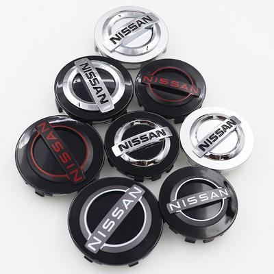 4 pièces 54mm 60mm 63mm Cache-moyeu d'aile de roue Cache-moyeu central de roue Accessoires de style cache-poussière pour jante de voiture